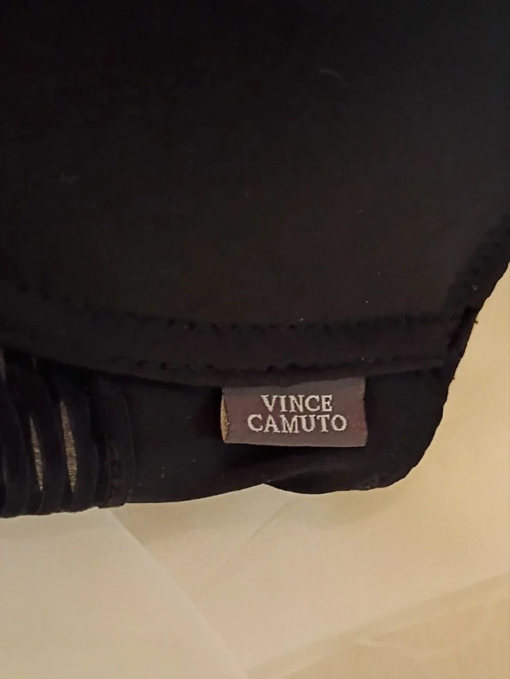 Vince Camuto Black Striped Racerback Push-Up Bra